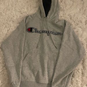 Gray champion hoodie size small!!